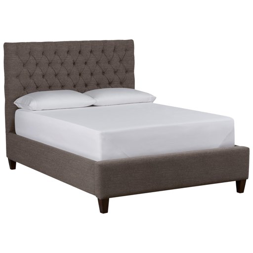 Amazon Brand – Stone & Beam Prudence Tufted King Bed, 84"W, Curious Charcoal
