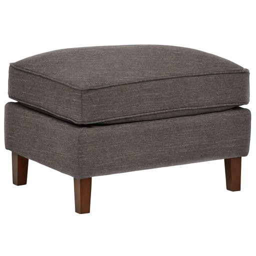 Amazon Brand – Rivet Lawson Modern Angled Ottoman, 27"W, Charcoal