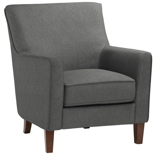 Amazon Brand – Stone & Beam Cheyanne Modern Living Room Accent Arm Chair, 30.7"W, Caviar