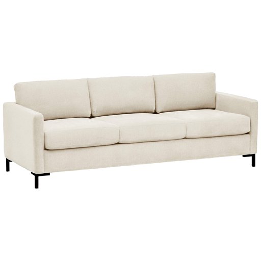 Amazon Brand – Rivet Edgewest Low Back Modern Sofa, 87"W, Beige