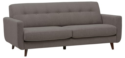 Amazon Brand – Rivet Sloane Mid-Century Modern Sofa with Tufted Back, 79.9"W, Storm