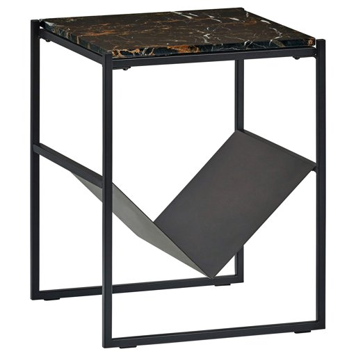 Amazon Brand – Rivet Modern Marble-Patterned Side Table, 17"W