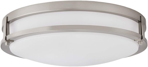Amazon Brand – Ravenna Home Casual Flush Mount, 4"H, Brushed Nickel