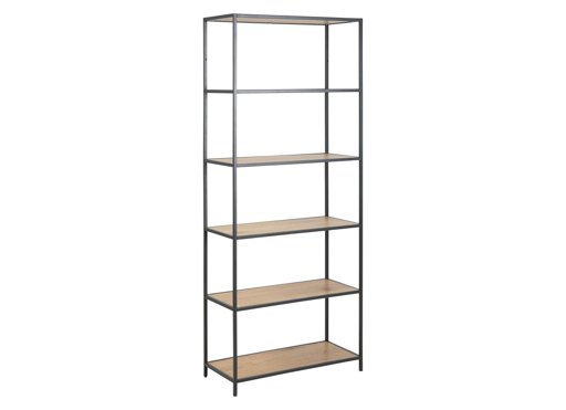 Amazon Brand - Movian Martin - Libreria, 35 x 77 x 185 cm (Lu x La x A), effetto quercia