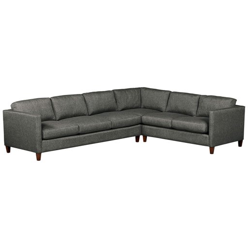 Amazon Brand – Stone & Beam Andover Modern Left L-Sectional Sofa, 124"W, Charcoal