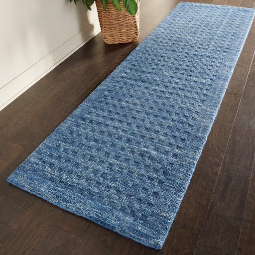 Amazon Brand – Stone & Beam Casual Geometric Wool Runner Rug, 8' x 2' 3", Green