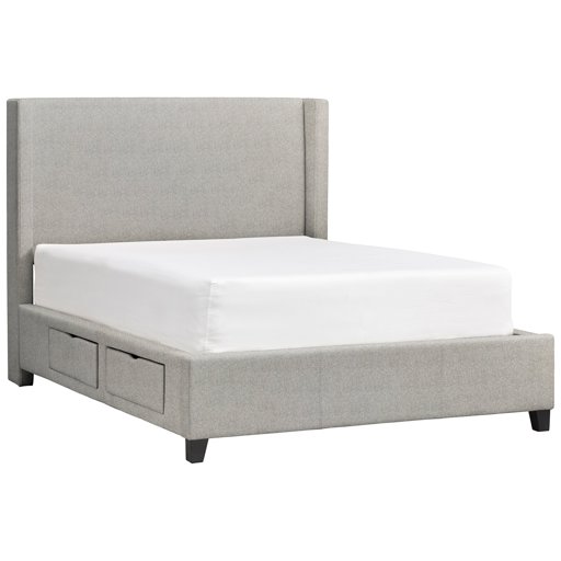 Amazon Brand – Stone & Beam Clifton Collection King Bed with Storage Bed