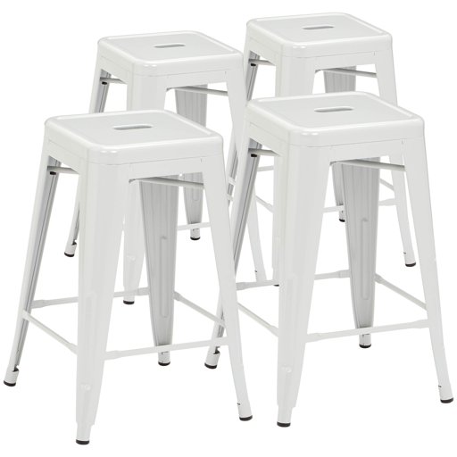 Pioneer Square BT3503-24-GR Counter Stool, 24", Gray