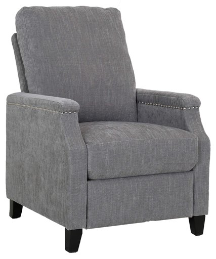 Amazon Brand – Ravenna Home Maynard Contemporary Recliner, 27.6"W, Rolling Fork Gray