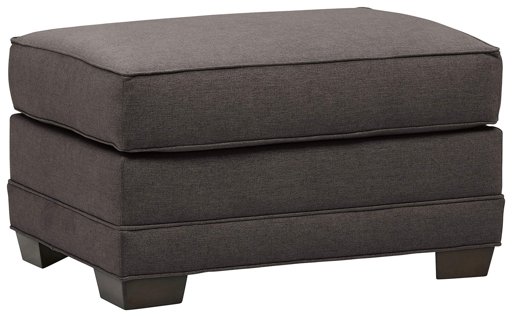 Amazon Brand – Stone & Beam Dalton Ottoman, 23"W, Charcoal