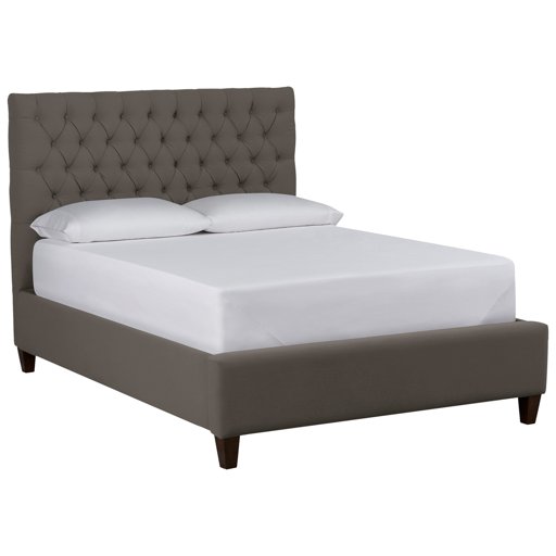 Amazon Brand – Stone & Beam Prudence Tufted King Bed, 84"W, Spinnsol Iron