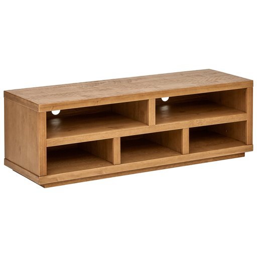 Amazon Brand – Rivet Eastport Modern Industrial Entertainment Center Console TV Stand Table, 59"W, Oak