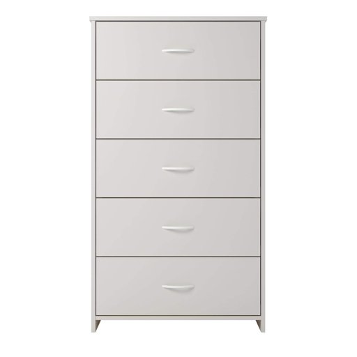 Ameriwood Home Classic 5 Drawer Dresser, White