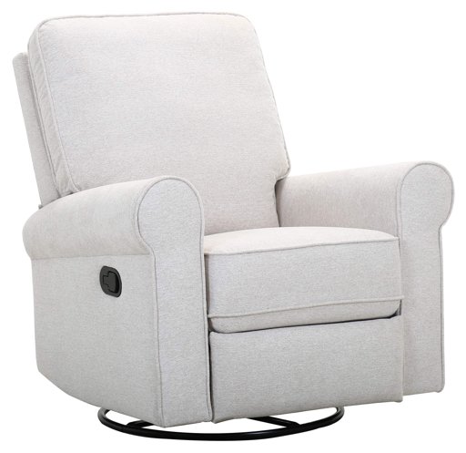 Amazon Brand – Ravenna Home Swivel Glider Recliner Chair, 35"W, Cream