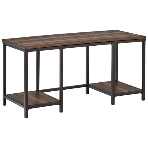 Amazon Brand – Stone & Beam Avondale Wood and Metal Office Computer Desk, 60"W, Walnut