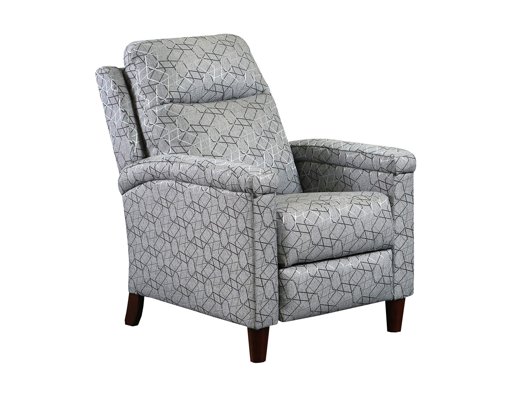 Ravenna Home Tacoma Upholstered High-Leg Recliner Chair, 40"W, Charcoal