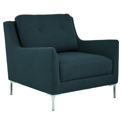Amazon Brand – Rivet Abel Modern Contemporary Accent Chair, 32"W, Navy