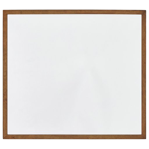 Amazon Brand – Rivet Brecken Modern Mirror Wood Frame, 41", Brown