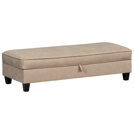 Amazon Brand – Stone & Beam Isabel Traditional Large Storage Ottoman, 68"W, Tan
