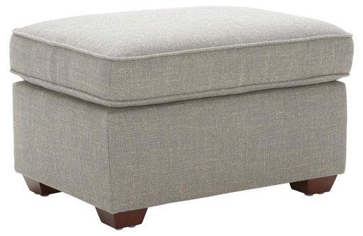 Amazon Brand – Rivet Andrews Contemporary Ottoman, 30"W, Light Grey