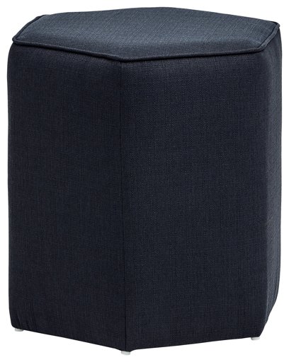 Amazon Brand – Rivet Six-Sided Modern Ottoman, 19"W, Midnight