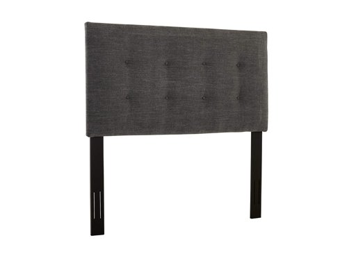Stone & Beam Canton Queen Button-Tufted Headboard, 64"W, Charcoal
