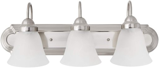 Ravenna Home Classic Vanity Light, 8.31"H, Brushed Nickel