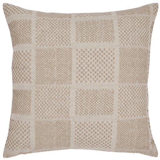 Amazon Brand – Stone & Beam Casual Woven Square Decorative Throw Pillow, 17" x 17", Ivory