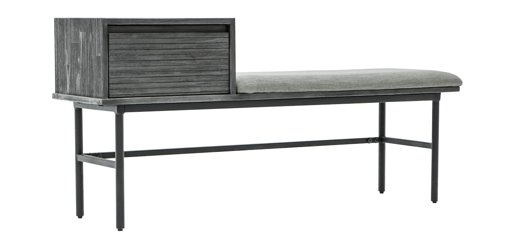 Amazon Brand – Rivet Stevens Modern 2-Drawer Storage Bookcase, 51.18"W, Brushed Tundra Grey