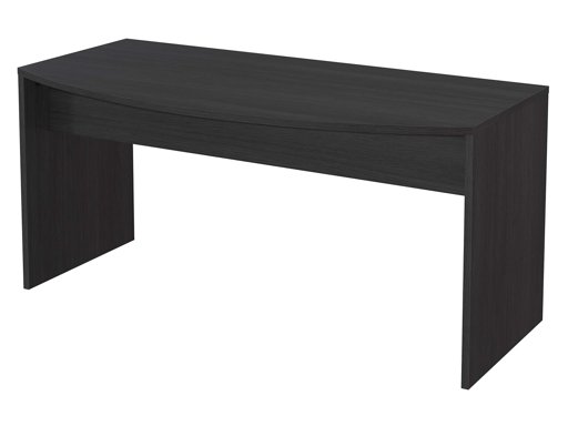 Amazon Brand - Movian Belaya Classic Desk with Curved Top, 80 x 160 x 75cm, Dark Grey