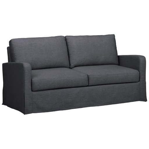 Amazon Brand – Ravenna Home Waterloo Modern Slipcover Sofa, 71"W, Dark Grey