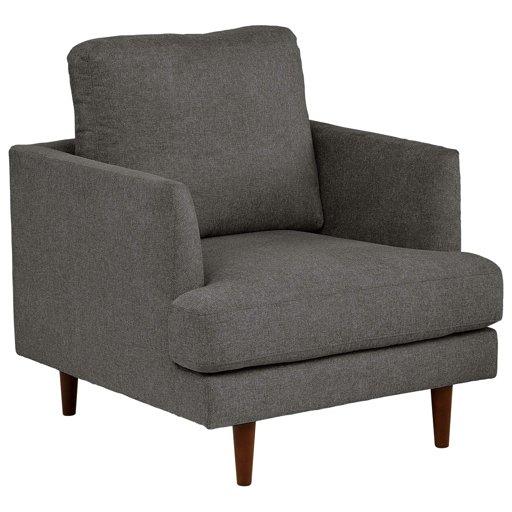 Amazon Brand – Rivet Goodwin Modern Living Room Accent Chair, 32.3"W x 35.8"H, Charcoal Grey