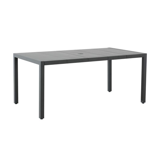 Amazon Brand - Ravenna Home Archer Outdoor Patio Steel Dining Table with Panel Top, 66.14"W, Gray
