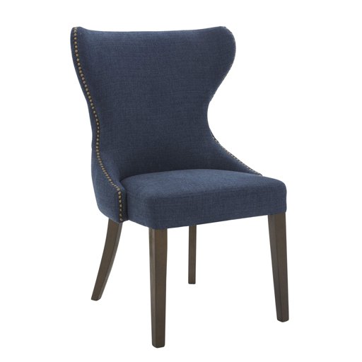 Amazon Brand – Stone & Beam Flanigan Curved-Back Upholstered Dining Chair, 24.4"W, Midnight