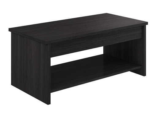 Amazon Brand - Movian Aggol Lift-Top Coffee Table with 1-Shelf, 50 x 100 x 44cm, Black/Dark Grey