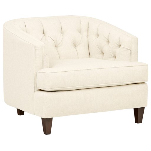 Amazon Brand – Stone & Beam Leila Tufted Chair, 44" W, Sandstone
