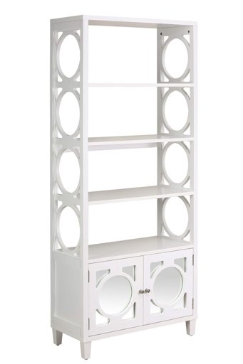 Amazon Brand – Ravenna Home Springdale Modern Bookcase with Decorative Open Sides, 30"W, White