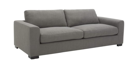 Amazon Brand – Stone & Beam Westview Extra-Deep Down-Filled Sofa Couch, 89"W, Smoke