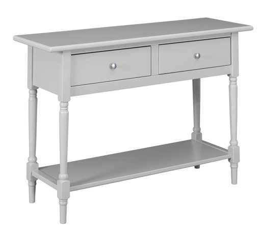 Amazon Brand – Ravenna Home Angela Modern Turned Leg Console Entry Table, 47.2"W, Grey
