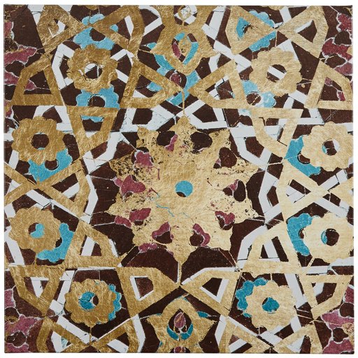 Amazon Brand – Rivet Metallic Bronze Mandala Print, 24" x 24"
