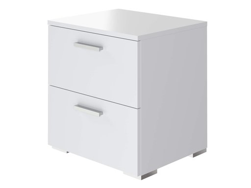 Amazon Brand - Movian Kolva 2-Drawer Bedside Table, 45 x 38 x 47cm, White