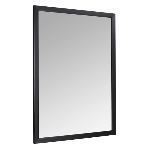 Amazon Basics Rectangular Wall Mirror 30" x 40" - Standard Trim, Black