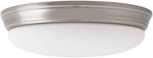 Ravenna Home Casual Flush Mount, 3"H, Brushed Nickel