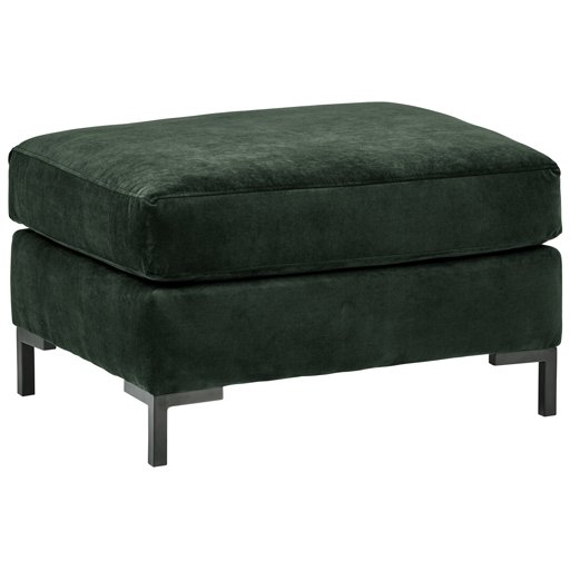 Amazon Brand – Rivet Edgewest Modern Ottoman, 32"W, Hunter Green