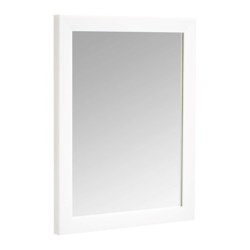 Amazon Basics Rectangular Wall Mirror 16" x 20" - Standard Trim, White