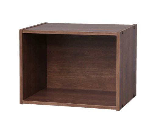 Amazon Brand - Movian 1 locker MDF Shelf Cube Bookcase, Brown, 41.5 x 29 x 30.5 cm