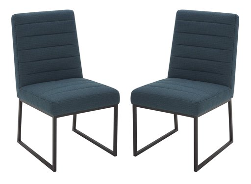 Amazon Brand – Rivet Decatur Modern Upholstered Dining Chair, 21"W, Set of 2, Juniper
