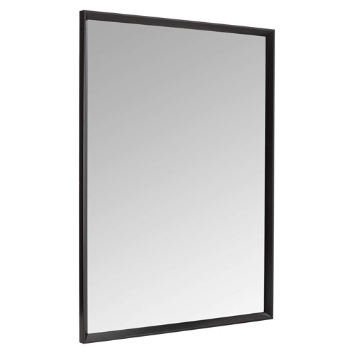 Amazon Basics Rectangular Wall Mirror 30" x 40" - Peaked Trim, Black