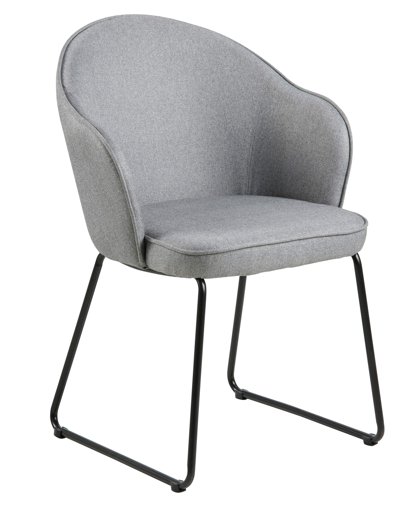 Amazon Brand - Movian Sils - Silla de comedor, 58,5 x 57 x 81,5 cm, gris