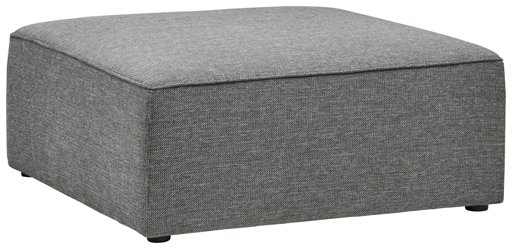 Amazon Brand – Rivet Audrey Modern Ottoman, 39"W, Grey Storm